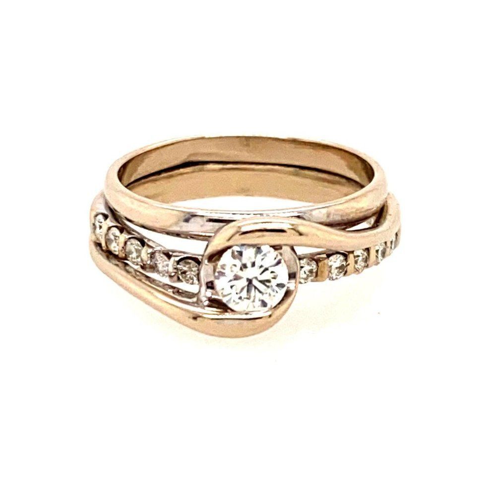 14k Sirena Bypass 5/8th TCW Diamond Ring